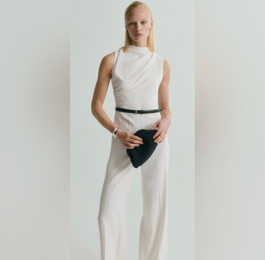 Mango Belted Jumpsuit