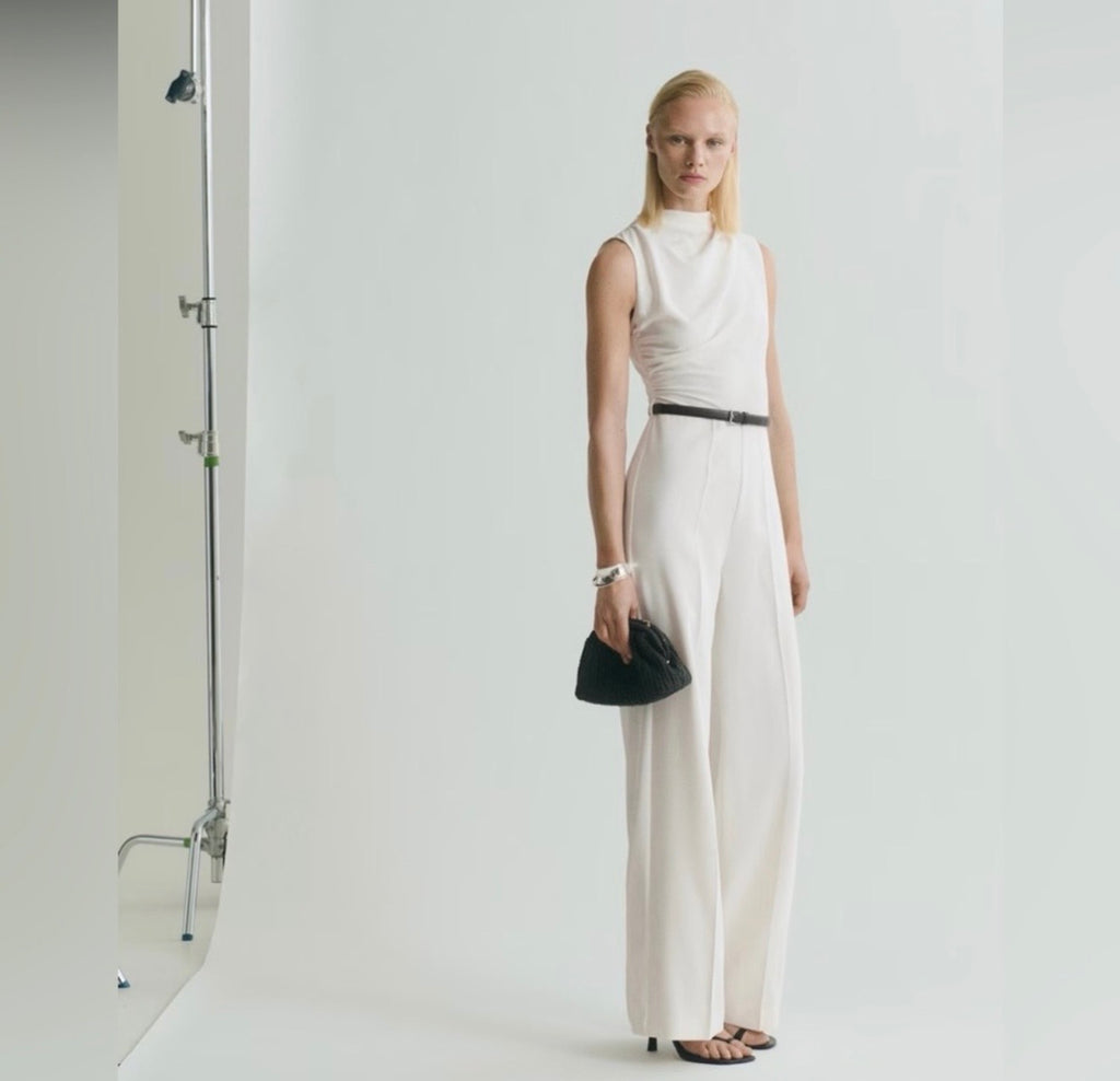 Mango Belted Jumpsuit