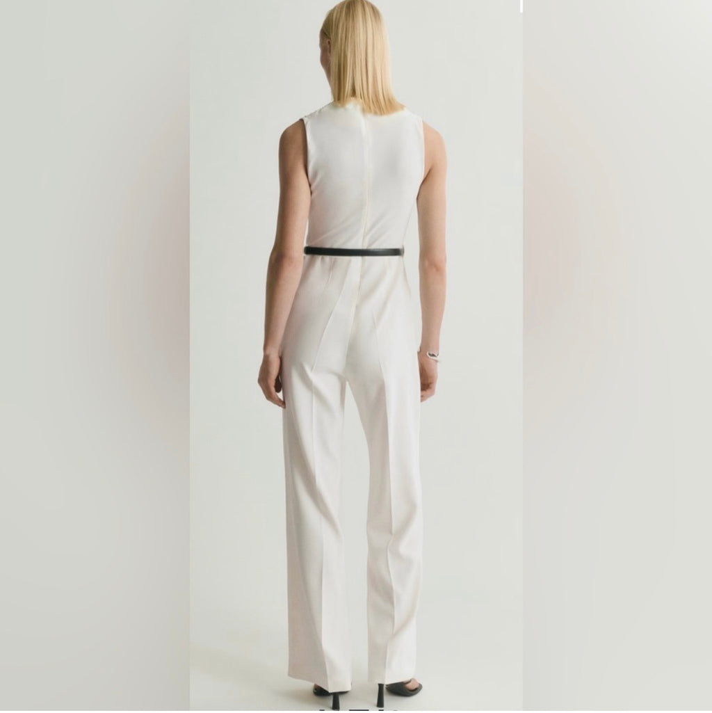 Mango Belted Jumpsuit