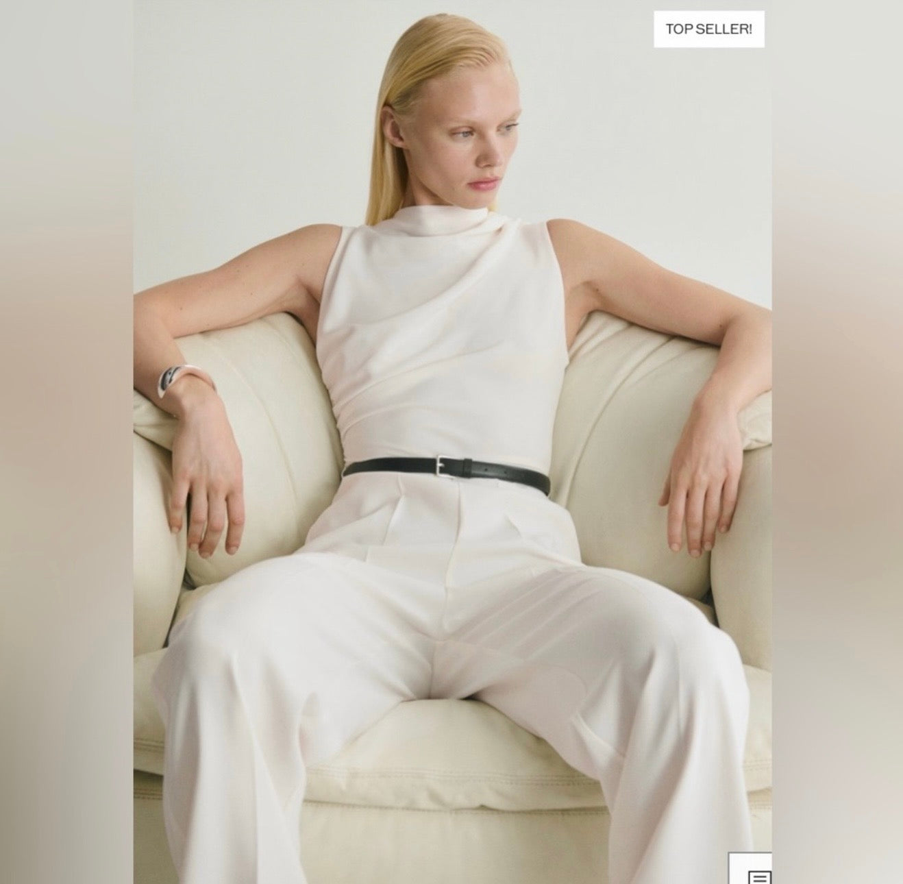 Mango Belted Jumpsuit