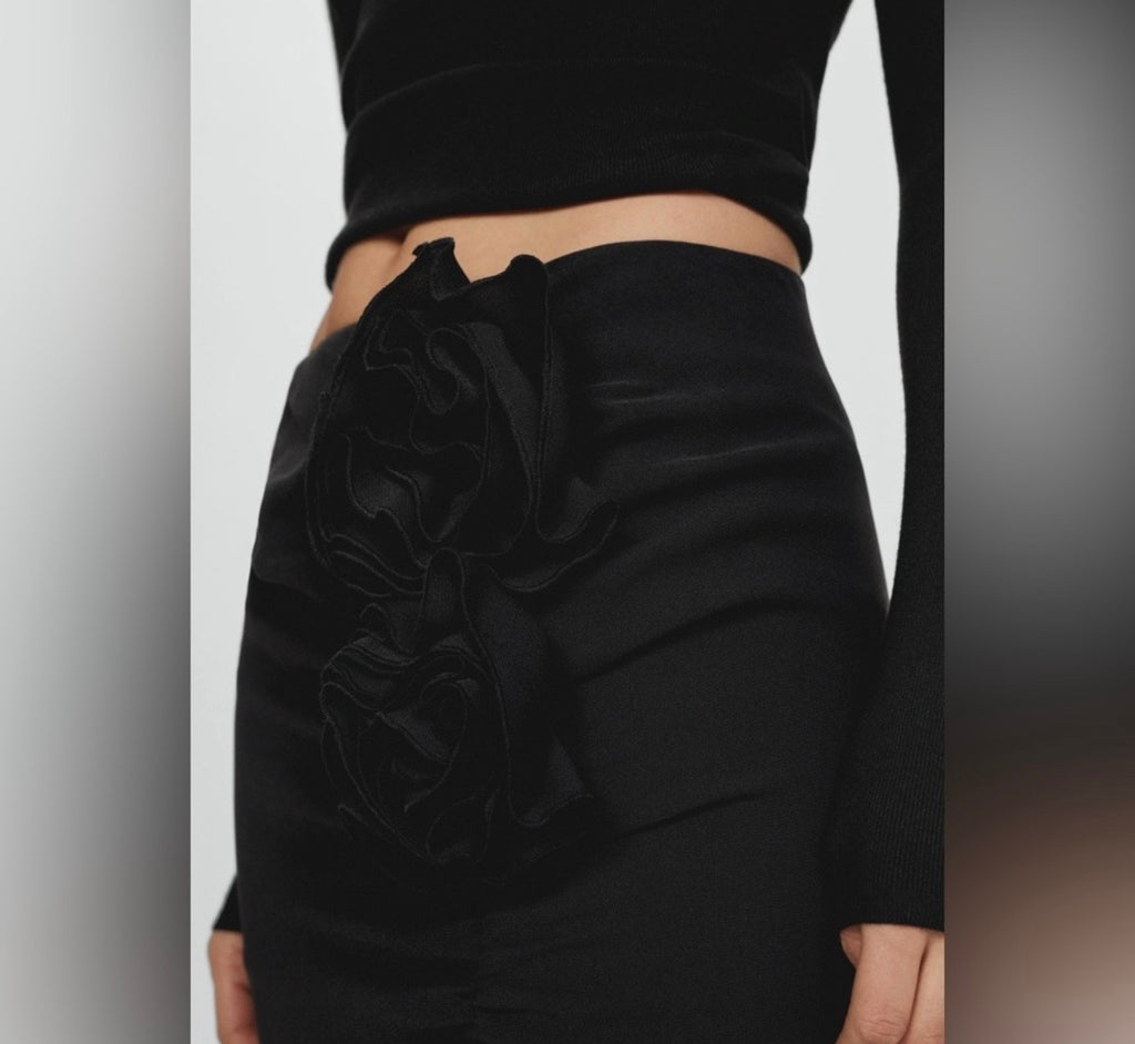 Mango Flora Applique’ skirt