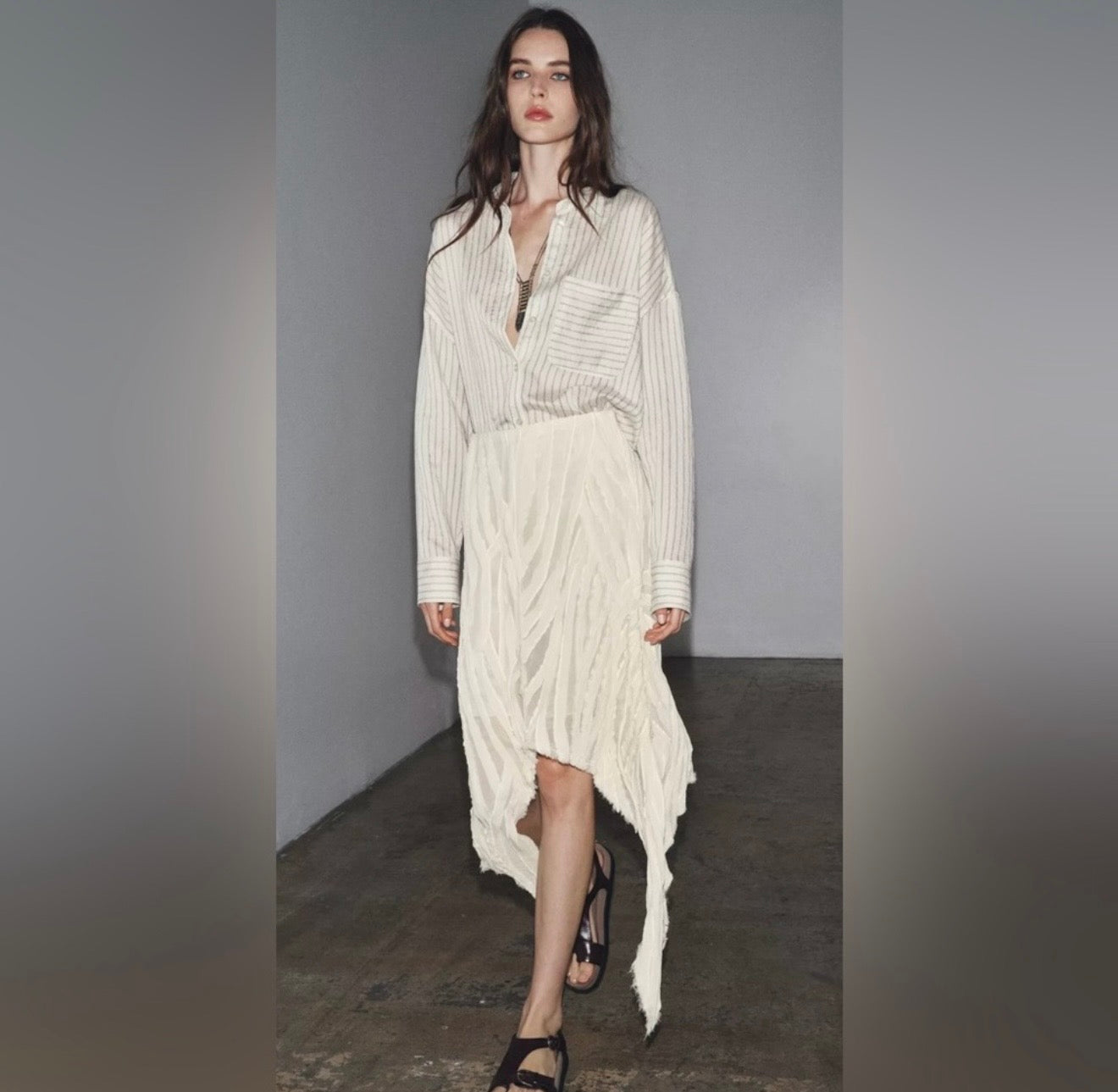 ZW Collection Asymmetrical Sculpture Skirt