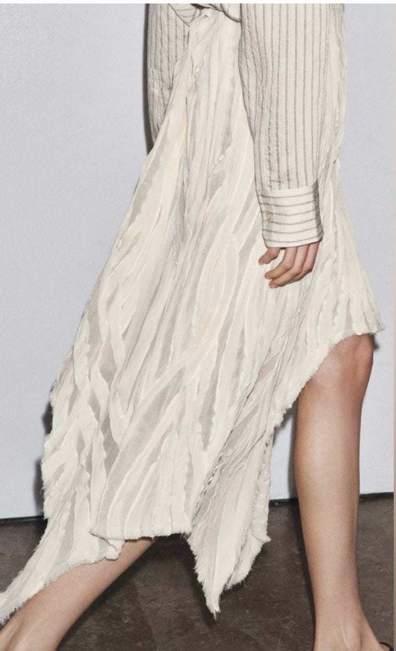 ZW Collection Asymmetrical Sculpture Skirt