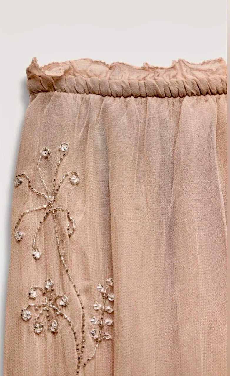 ZW Collection Sparkle Embroidered Skirt