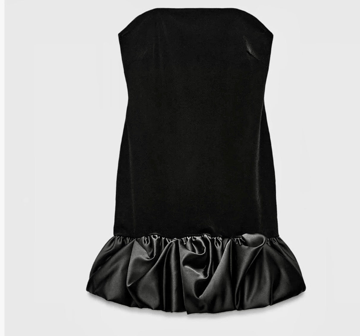 ZW Collection Velvet Bubble Hem Mini