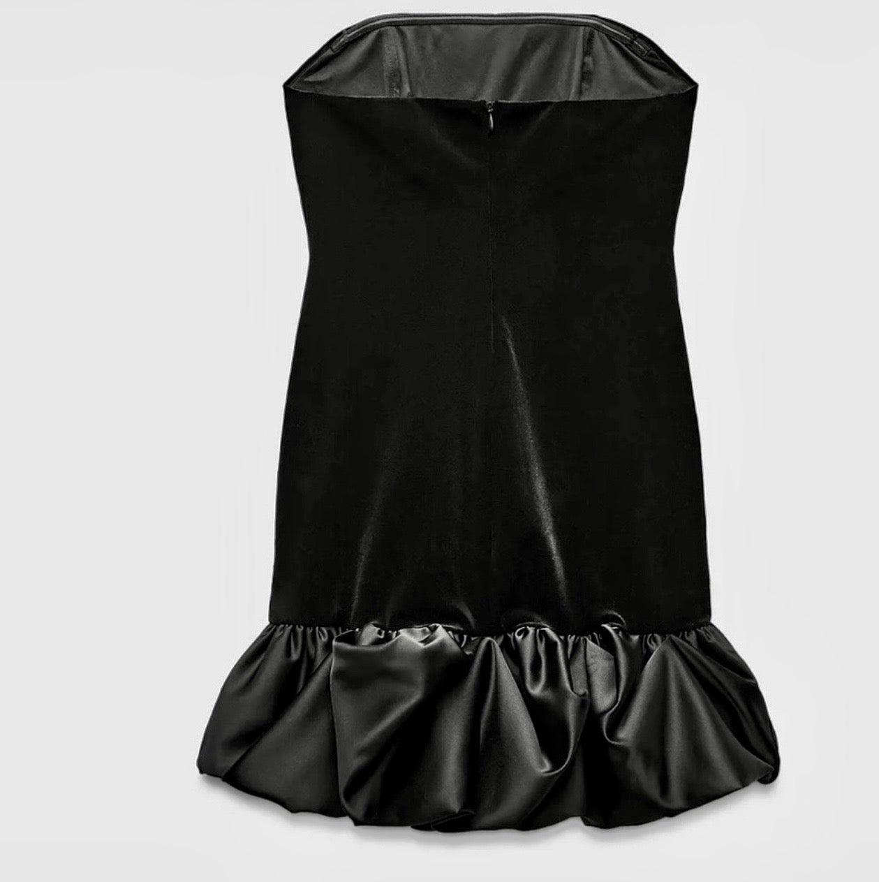 ZW Collection Velvet Bubble Hem Mini