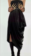 ZW Collection Asymmetrical Draped Midi