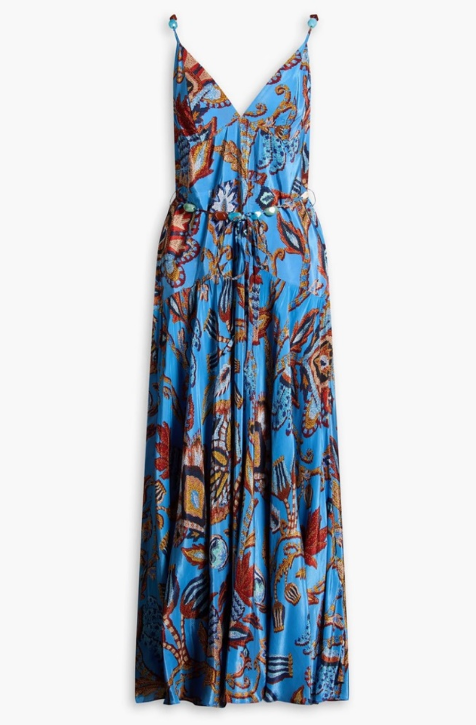 Farm Rio Sunset Tapestry sleeves Maxi