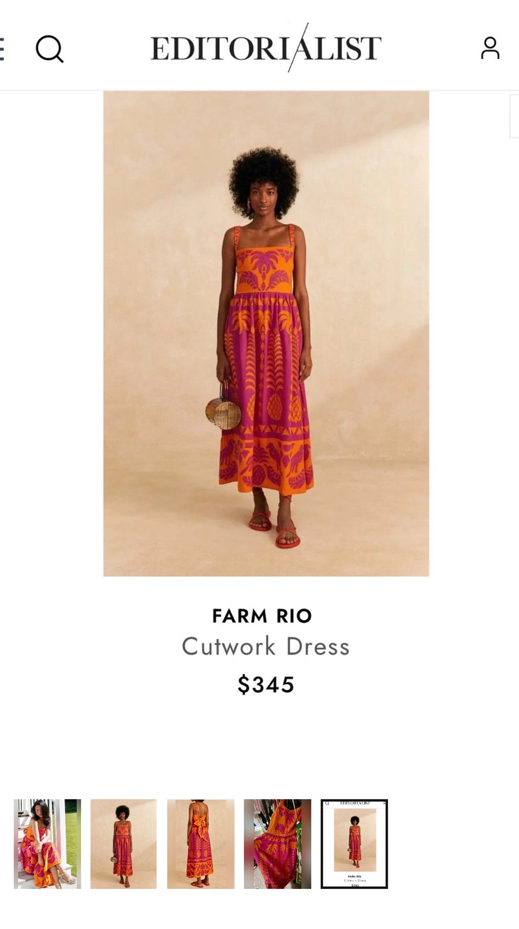 FARM RIO Cutwork Dress “Editors list/Blogg Fav”