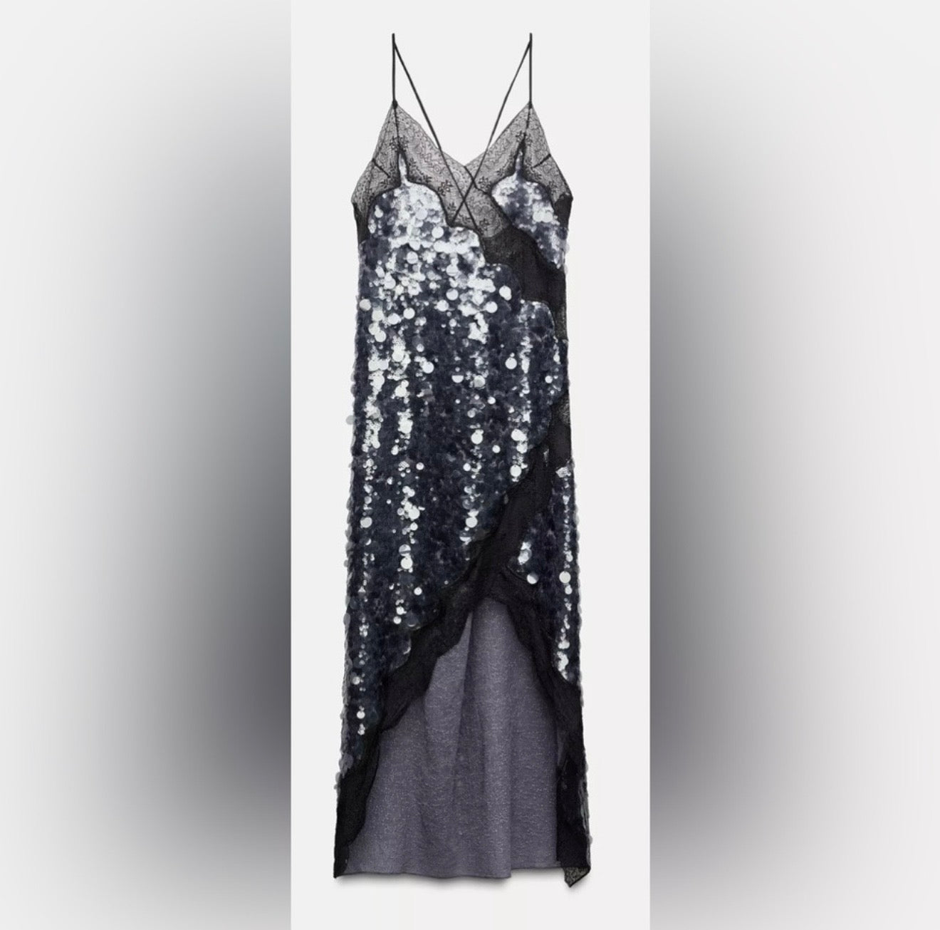 Zara ZW collection Lace sequins Dress